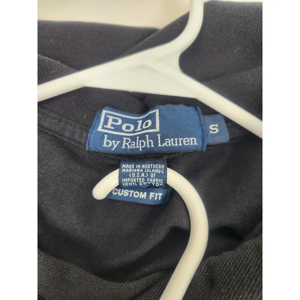 Polo Ralph Lauren Polo Shirt Short Sleeve Black Men Small Pink Logo